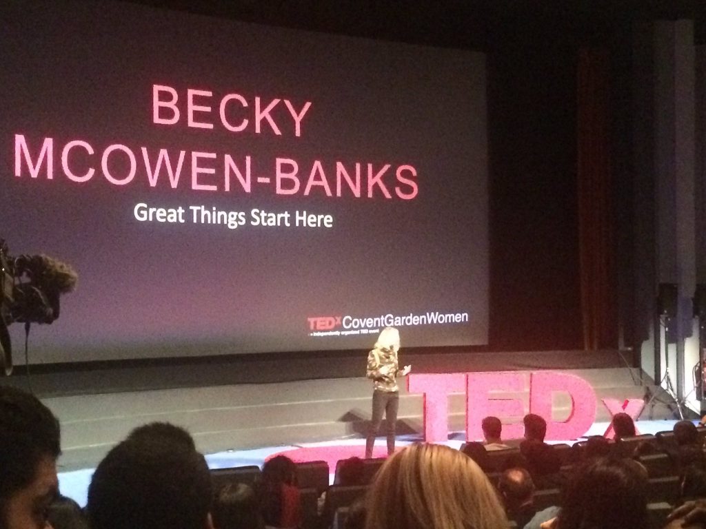 TEDx talk Oct 2016 – Great things start ‘here’