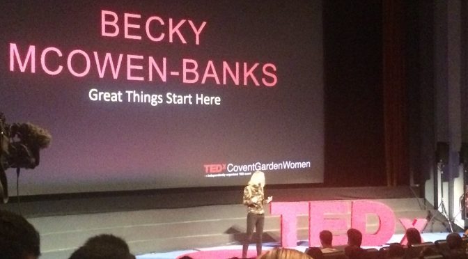 TEDx talk Oct 2016 – Great things start ‘here’