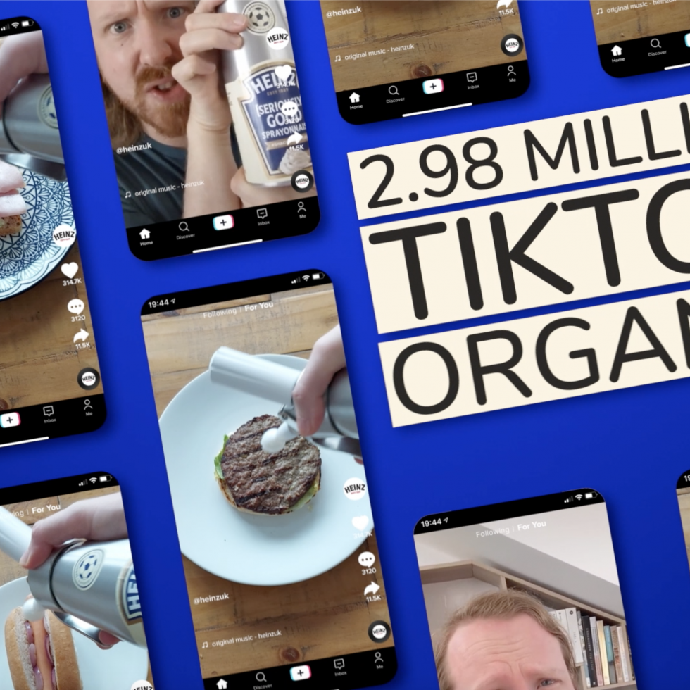 Screens showing organic reach on TikTok