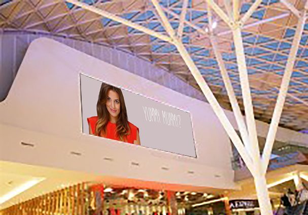 Digital out of home - digital ads appeared throughout Westfield